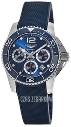 Longines Hydroconquest Niebieski/Guma Ø41 mm L3.783.4.96.9