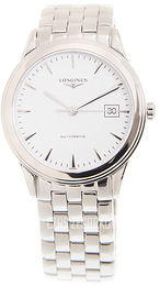 Longines Flagship Biały/Stal Ø38.5 mm L4.974.4.12.6
