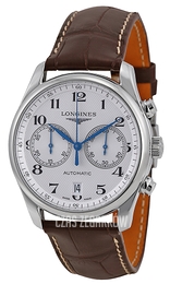 Longines Master Srebrny/Skóra Ø40 mm L2.629.4.78.5