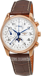 Longines Master Srebrny/Skóra Ø40 mm L2.673.8.78.5