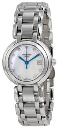 Longines PrimaLuna Biały/Stal Ø26.5 mm L8.110.4.87.6