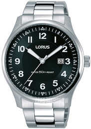 Lorus Classic Czarny/Stal Ø42 mm RH935HX9