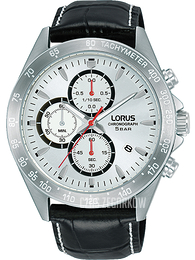 Lorus Sports Srebrny/Skóra Ø43 mm RM371GX9