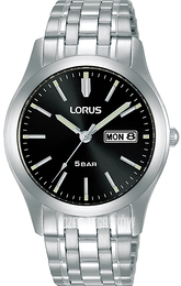 Lorus Classic Czarny/Stal Ø38 mm RXN67DX9