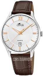 Lotus Classic Biały/Skóra Ø39 mm 18402/H