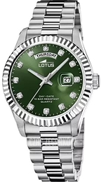 Lotus Classic Zielony/Stal Ø41.5 mm 18854/6