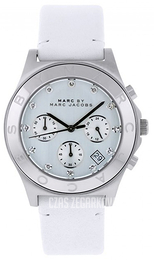 Marc by Marc Jacobs Blade Biały/Skóra Ø40 mm MBM1187
