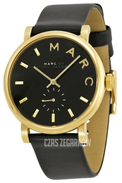 Marc by Marc Jacobs Baker Czarny/Skóra Ø37 mm MBM1269