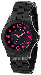 Marc by Marc Jacobs Pelly Czarny/Stal Ø36 mm MBM2508