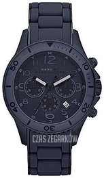 Marc by Marc Jacobs Rock Chrono Czarny/Stal Ø46 mm MBM2581