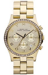 Marc by Marc Jacobs Szampański/Stal w odcieniu złota Ø38 mm MBM3105