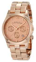 Marc by Marc Jacobs Henry Chrono Różowe złoto/Stal w kolorze różowego złota Ø40 mm MBM3107