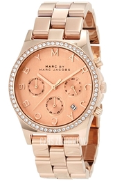 Marc by Marc Jacobs Henry Chrono Różowe złoto/Stal w kolorze różowego złota Ø40 mm MBM3118