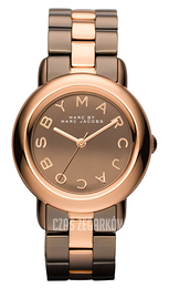 Marc by Marc Jacobs Marci Brązowy/Stal w kolorze różowego złota Ø36 mm MBM3171