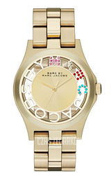Marc by Marc Jacobs Henry Skeleton Żółte złoto/Stal w odcieniu złota Ø40 mm MBM3263