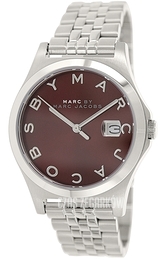 Marc by Marc Jacobs The Slim Czerwony/Stal Ø36 mm MBM3314