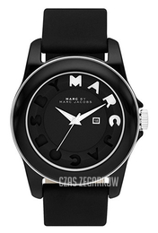 Marc by Marc Jacobs Icon Stripe Czarny/Skóra Ø43 mm MBM4009