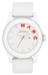 Marc by Marc Jacobs Icon Stripe Biały/Skóra Ø42.5 mm MBM4010