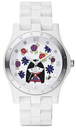 Marc by Marc Jacobs Henry Biały/Plastik Ø40 mm MBM4543