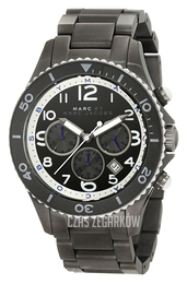 Marc by Marc Jacobs Rock Chrono Czarny/Stal Ø46 mm MBM5025