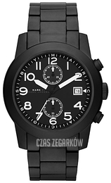 Marc by Marc Jacobs Czarny/Stal Ø46 mm MBM5052