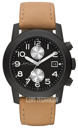 Marc by Marc Jacobs Larry Czarny/Skóra Ø46 mm MBM5053