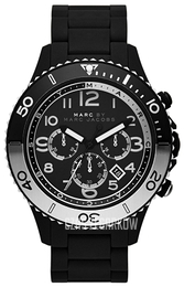 Marc by Marc Jacobs Rock Czarny/Stal Ø46 mm MBM5057