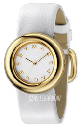Marc by Marc Jacobs Dress Biały/Skóra Ø32 mm MBM8517