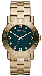 Marc by Marc Jacobs Amy Zielony/Stal w odcieniu złota Ø36 mm MBM8619