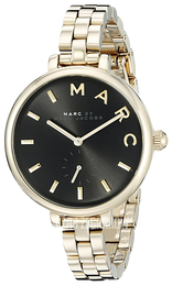 Marc by Marc Jacobs Dress Czarny/Stal w odcieniu złota Ø36 mm MJ3454
