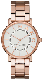 Marc by Marc Jacobs Biały/Stal w kolorze różowego złota Ø36 mm MJ3523