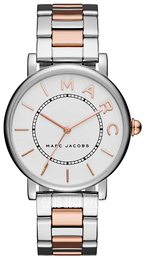 Marc by Marc Jacobs Biały/Stal w kolorze różowego złota Ø36 mm MJ3551