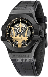 Maserati Potenza Czarny/Skóra Ø42 mm R8821108027