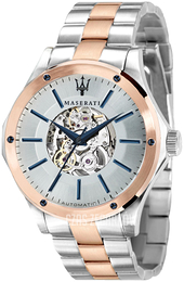 Maserati Circuito Srebrny/Stal w kolorze różowego złota Ø44 mm R8823127001