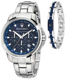 Maserati Successo Niebieski/Stal Ø44 mm R8851121016