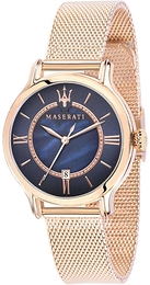Maserati Epoca Niebieski/Stal w kolorze różowego złota Ø34 mm R8853118513