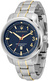Maserati Royale Niebieski/Stal w odcieniu złota Ø45 mm R8853137001