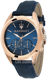 Maserati Traguardo Niebieski/Skóra Ø45 mm R8871612015