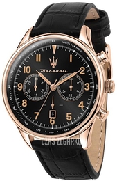 Maserati Tradizione Czarny/Skóra Ø45 mm R8871646001