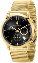 Maserati Ricordo Czarny/Stal w odcieniu złota Ø42 mm R8873633003