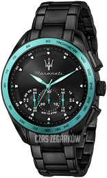 Maserati Traguardo Czarny/Stal Ø45 mm R8873644002