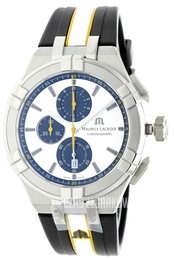 Maurice Lacroix Aikon Srebrny/Guma Ø42 mm AI1018-TT030-130-K