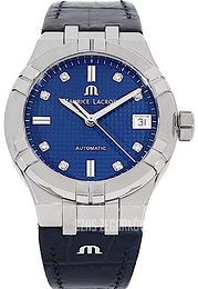 Maurice Lacroix Aikon Niebieski/Skóra Ø35 mm AI6006-SS001-450-1