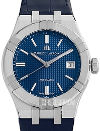 Maurice Lacroix Aikon Niebieski/Skóra Ø39 mm AI6007-SS001-430-1
