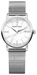 Maurice Lacroix Eliros Date Ladies Biały/Stal Ø30 mm EL1094-SS002-110-2
