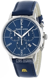Maurice Lacroix Eliros Niebieski/Skóra Ø40 mm EL1098-SS001-420-4