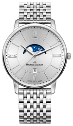 Maurice Lacroix Eliros Moonphase Srebrny/Stal Ø40 mm EL1108-SS002-110-1