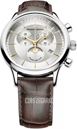 Maurice Lacroix Les Classiques Srebrny/Skóra Ø40 mm LC1148-SS001-132