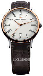 Maurice Lacroix Les Classiques Biały/Skóra Ø38 mm LC6067-PS101-110-2