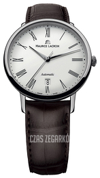 Maurice Lacroix Les Classiques Srebrny/Skóra Ø38 mm LC6067-SS001-110-2
